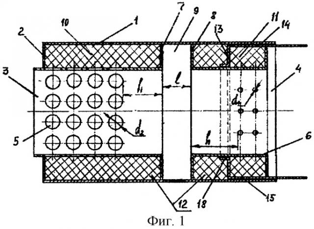 Комбинированный глушитель шума (патент 2285811)