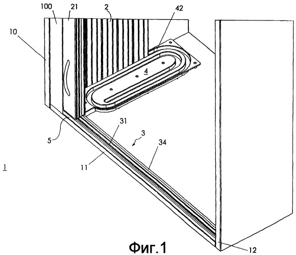 Мебельный шкаф (патент 2391886)