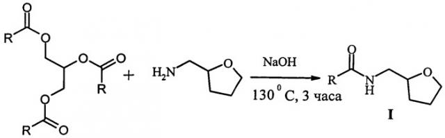 Способ получения тетрагидрофурфуриламидов жирных кислот растительных масел (патент 2540868)