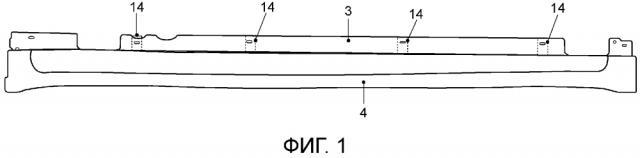 Боковой порог автомобиля с пороговой облицовкой (патент 2619785)