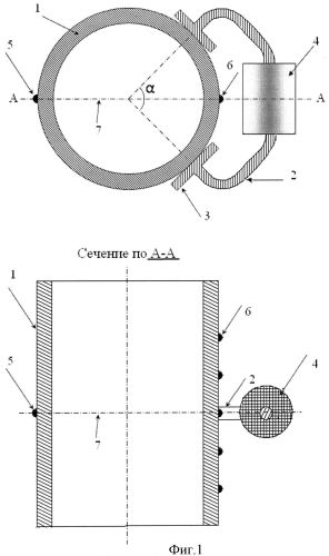 Электромагнитный расходомер большого диаметра (патент 2555517)
