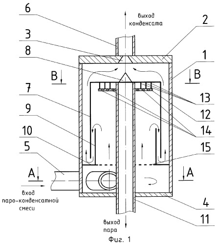 Поплавковый конденсатоотводчик (патент 2304247)