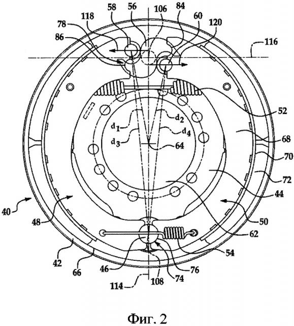 Барабанный тормоз (варианты) (патент 2662862)