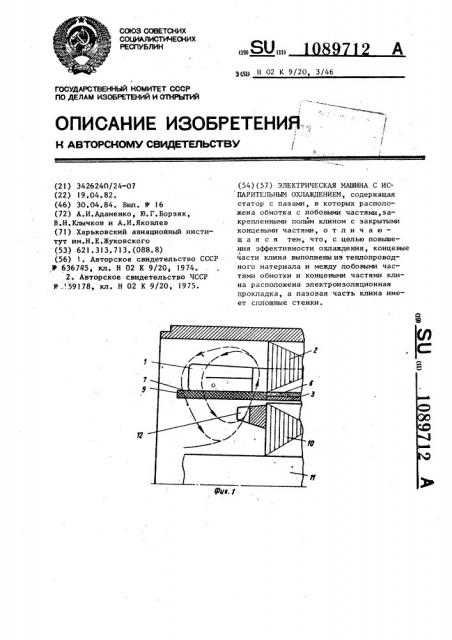 Электрическая машина (патент 1089712)