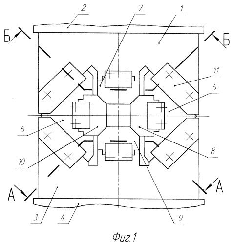 Четырехбойковое ковочное устройство (патент 2393045)