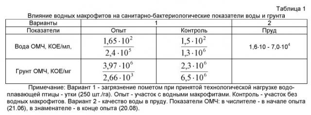 Способ очистки воды и грунта рыбохозяйственных водоемов от органического и неорганического загрязнения. (патент 2517748)