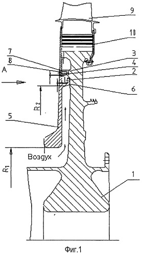 Ротор осевой газовой турбины (патент 2530961)