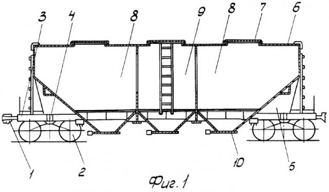 Хоппер-вагон модульный (патент 2265536)