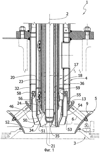Горелка для газовой турбины, в которой в качестве топлива используют газ с низкой теплотворной способностью (патент 2430308)