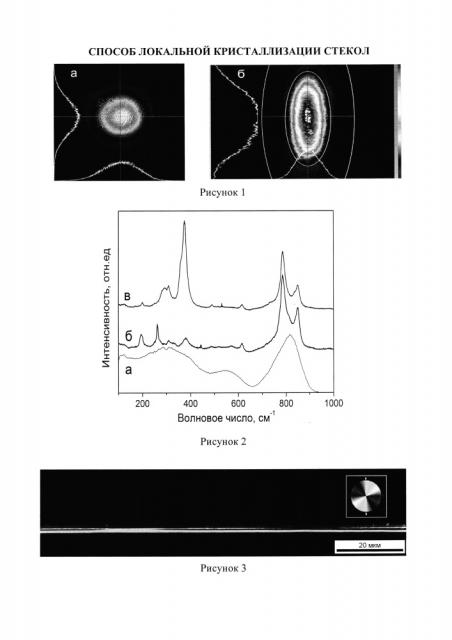 Способ локальной кристаллизации стекол (патент 2616958)