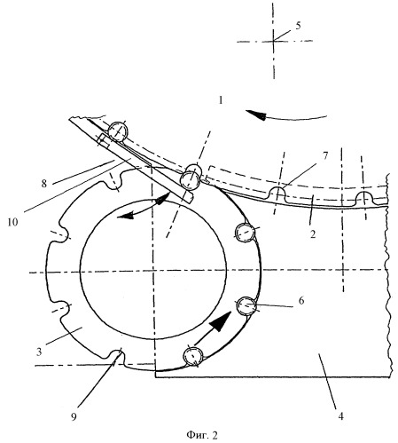 Передаточное устройство для машин для обработки сосудов (патент 2384519)