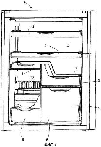 Холодильник с разделенным на секции внутренним пространством (патент 2315925)