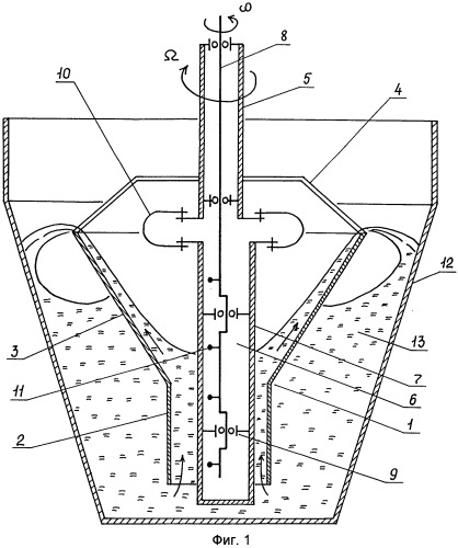 Роторно-вибрационный смеситель (патент 2510873)