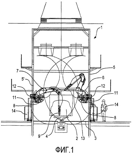 Установка для нанесения покрытий и способ серийного нанесения покрытий на изделия (патент 2441712)