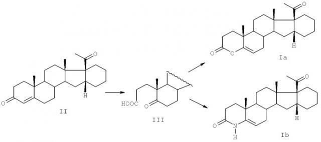 4-гетеро-16 , 17 -циклогексанопрегнаны (патент 2426737)