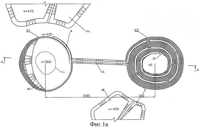 Способ отработки двух близкорасположенных рудных тел отдельными карьерами (патент 2294433)