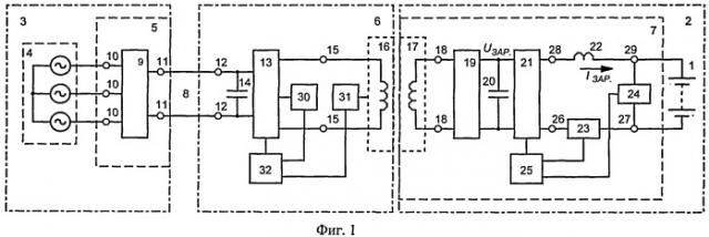 Устройство для зарядки аккумуляторной батареи подводного объекта (патент 2543507)