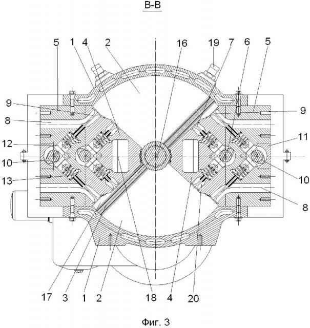 Лопастной двигатель внутреннего сгорания (патент 2659602)