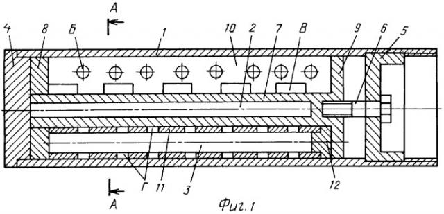 Корпус кассетной боевой части вращающегося реактивного снаряда твердого топлива (патент 2328696)