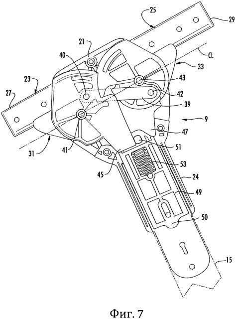 Шарнирный узел для складной прогулочной коляски (патент 2630943)