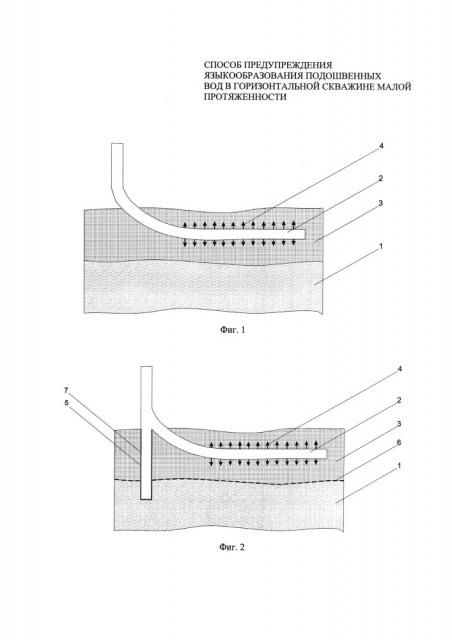 Способ предупреждения языкообразования подошвенных вод в горизонтальной скважине малой протяженности (патент 2651829)