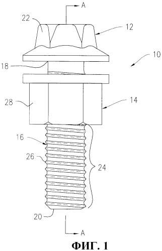 Усовершенствованные гайка и болт (патент 2472982)