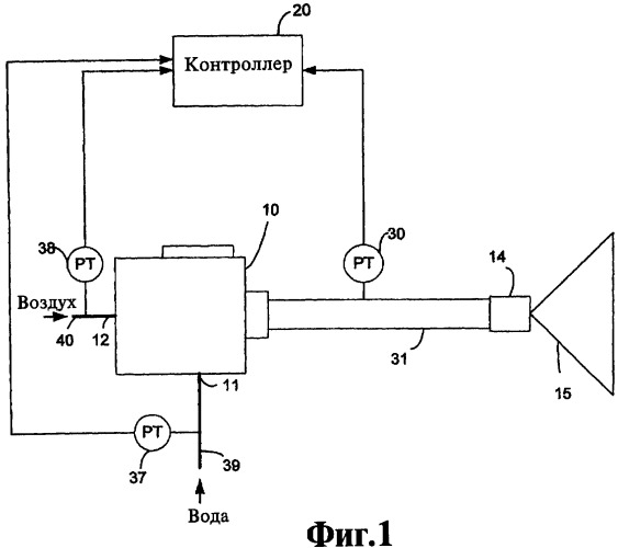 Распылительное устройство, способ и система мониторинга его работы (патент 2454284)