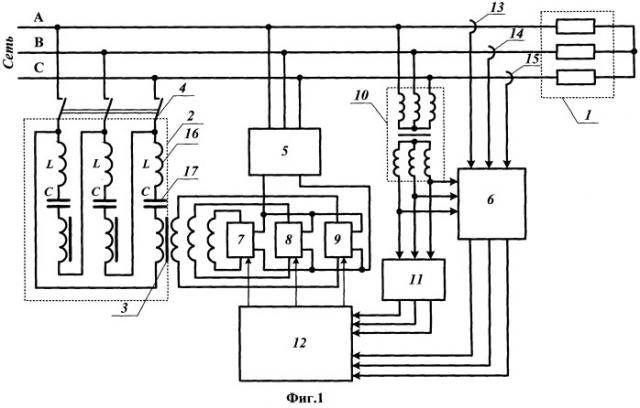 Фильтрокомпенсирующее устройство (патент 2479088)