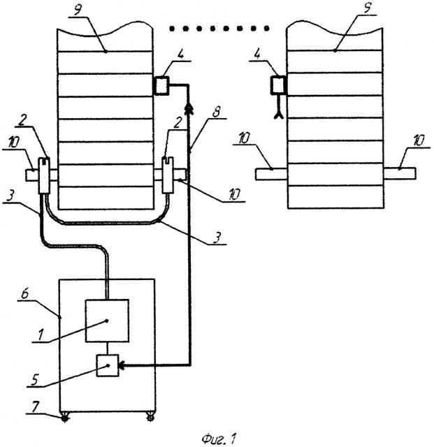 Устройство для автоматизированной смазки тяговых цепей подъемно-транспортных механизмов (варианты) (патент 2637704)
