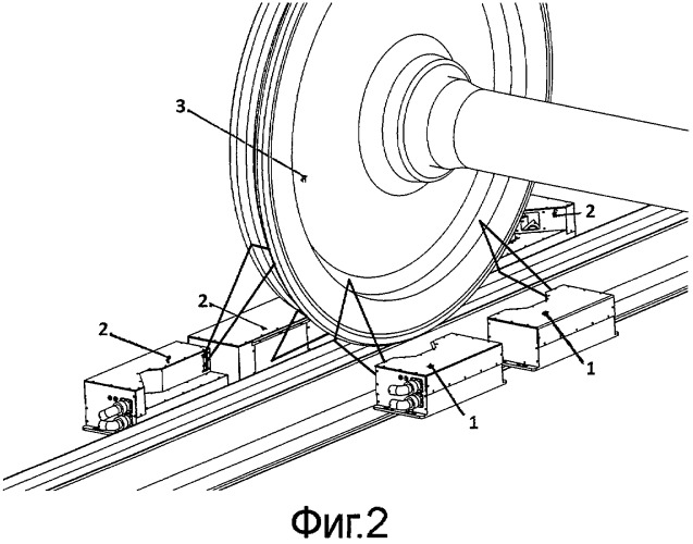 Способ контроля колеса колесной пары локомотива в движении (патент 2430849)