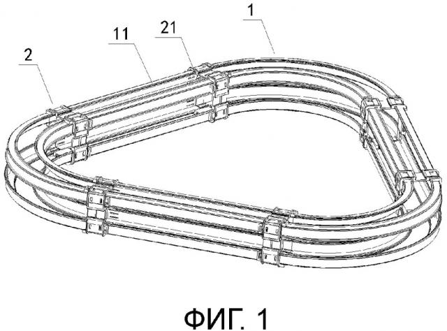 Свободно собираемый игрушечный трек (патент 2667824)