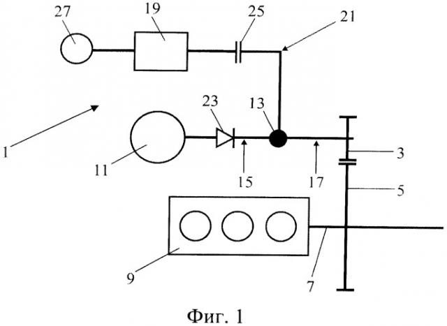 Устройство для запуска двигателя внутреннего сгорания (патент 2546382)
