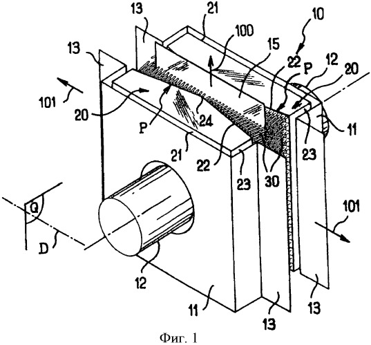 Устройство для нагнетания газа на поверхность материала движущейся полосы (патент 2437944)