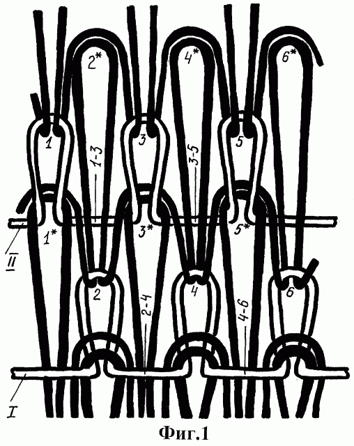 Трикотаж двойных двухсторонних кулирных переплетений с использованием пряжи фасонной крутки типа букле (патент 2263729)