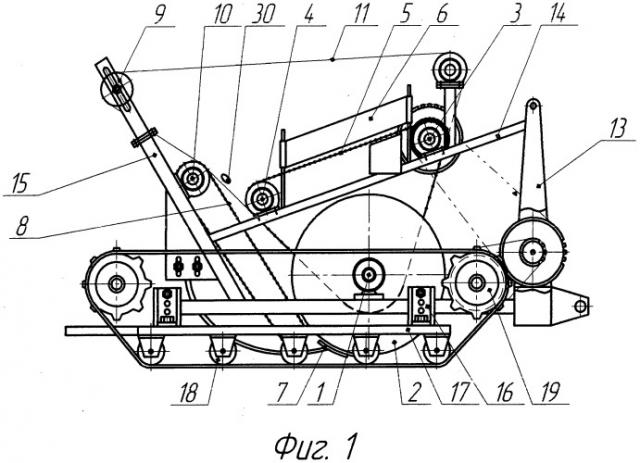 Малогабаритный картофелеуборочный комбайн с приводом от гусеничного движителя (патент 2536622)