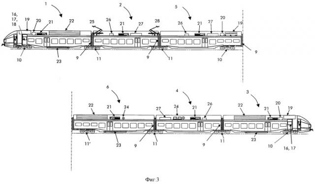 Двухрежимный железнодорожный поезд (патент 2541030)
