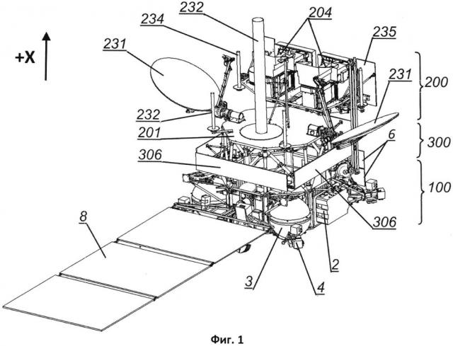 Космический аппарат, его модуль полезной нагрузки и модуль служебных систем (патент 2617162)