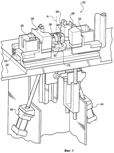 Узел литейной формы для отливки поршня и способ отливки поршня в нем (патент 2449856)