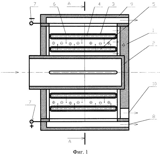 Электробаромембранный аппарат рулонного типа (патент 2326721)