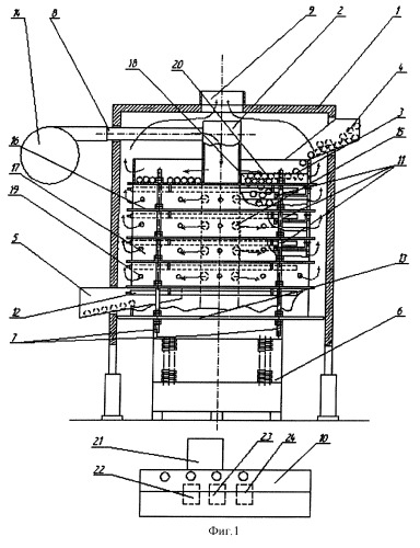 Вибрационная сушилка (патент 2290582)