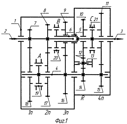 Пятиступенчатая коробка передач (патент 2529934)