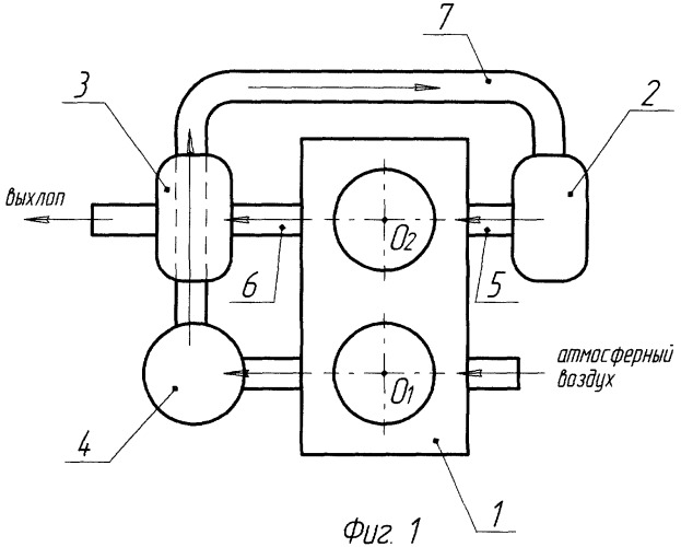 Поршневой двигатель (патент 2302543)
