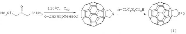 Способ получения 3,4-фуллеро[60]тетрагидротиофен-1-она (патент 2342381)
