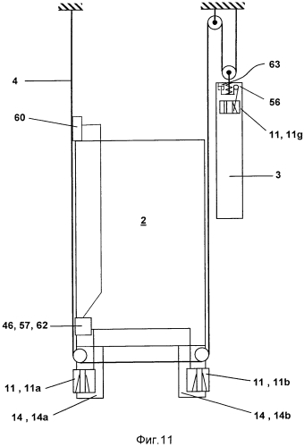 Лифтовая установка, содержащая кабину и противовес (патент 2583829)