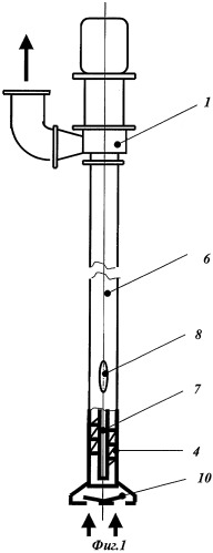 Вертикальный шнеково-центробежный насос (патент 2305208)