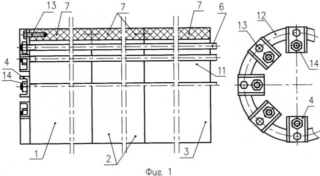 Демонтируемый кольцевой горизонтальный тоннель (патент 2344235)