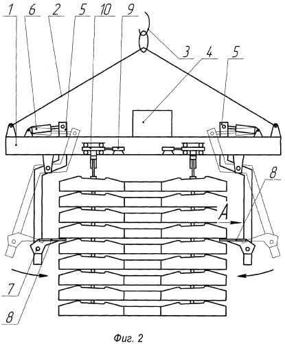 Траверса для захвата пакета шпал (патент 2376235)