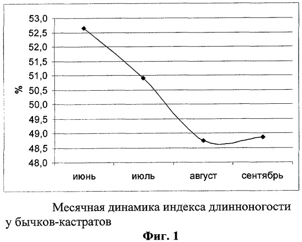 Способ прогнозирования типа телосложения у крупного рогатого скота (патент 2294100)