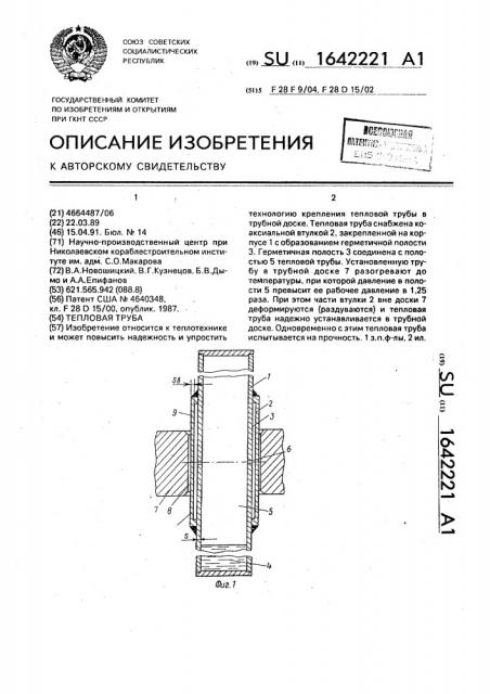 Тепловая труба (патент 1642221)