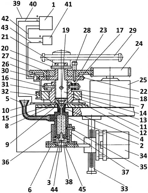 Устройство для определения сплошности покрытия на листовом прокате при его деформации (патент 2619825)